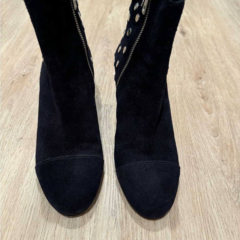 Zadig & Voltaire Navy Suede Booties - Picture 7 of 8